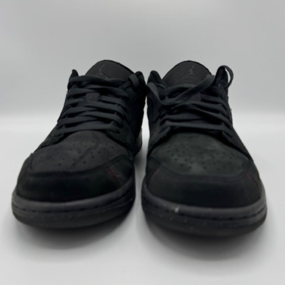 Nike Air Jordan 1 Low SE Crafted Mens 8.5 EUC Dark Smoke Grey Varsity Red no box - Picture 7 of 12